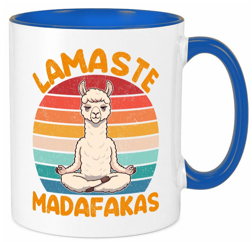 Lamaste | Madafakas Lama Vintage Humor Geschenkidee Tasse