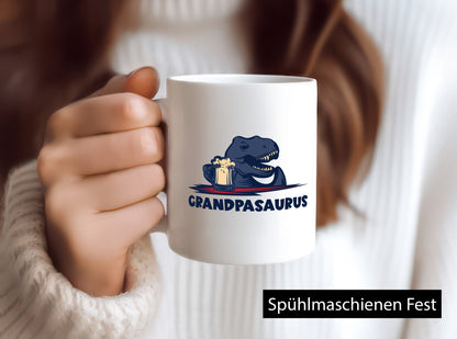 Grandpasaurus | Dinosaurier Bierkrug lustig Humor Geschenkidee Geschenk Tasse