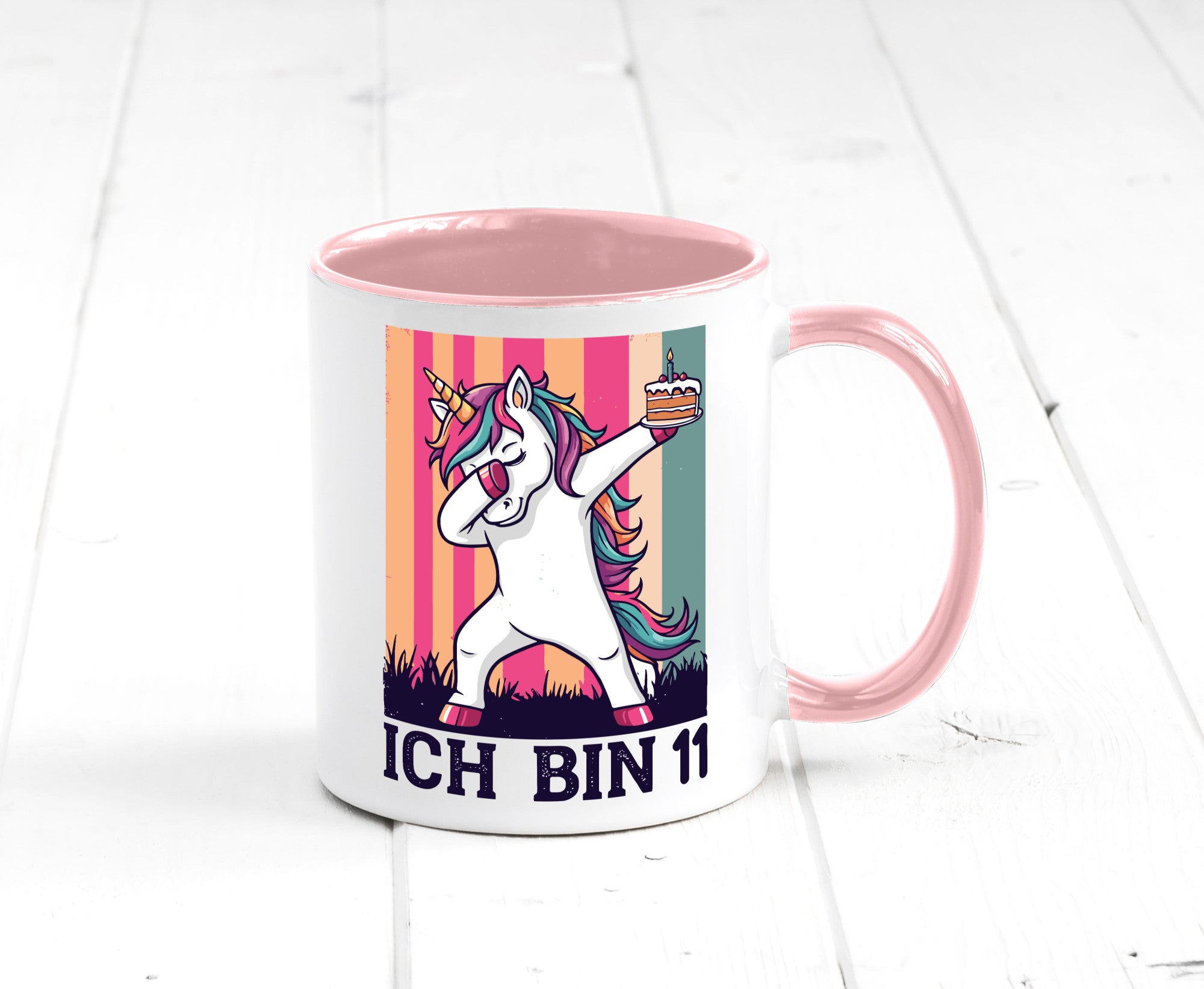 11 Geburtstag | Einhorn Damping Mädchen lustig Geschenkidee Geschenk Tasse