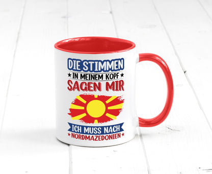 Nordmazedonien | Urlaub Stimmen in meinem Kopf Geschenk Humor Geschenkidee