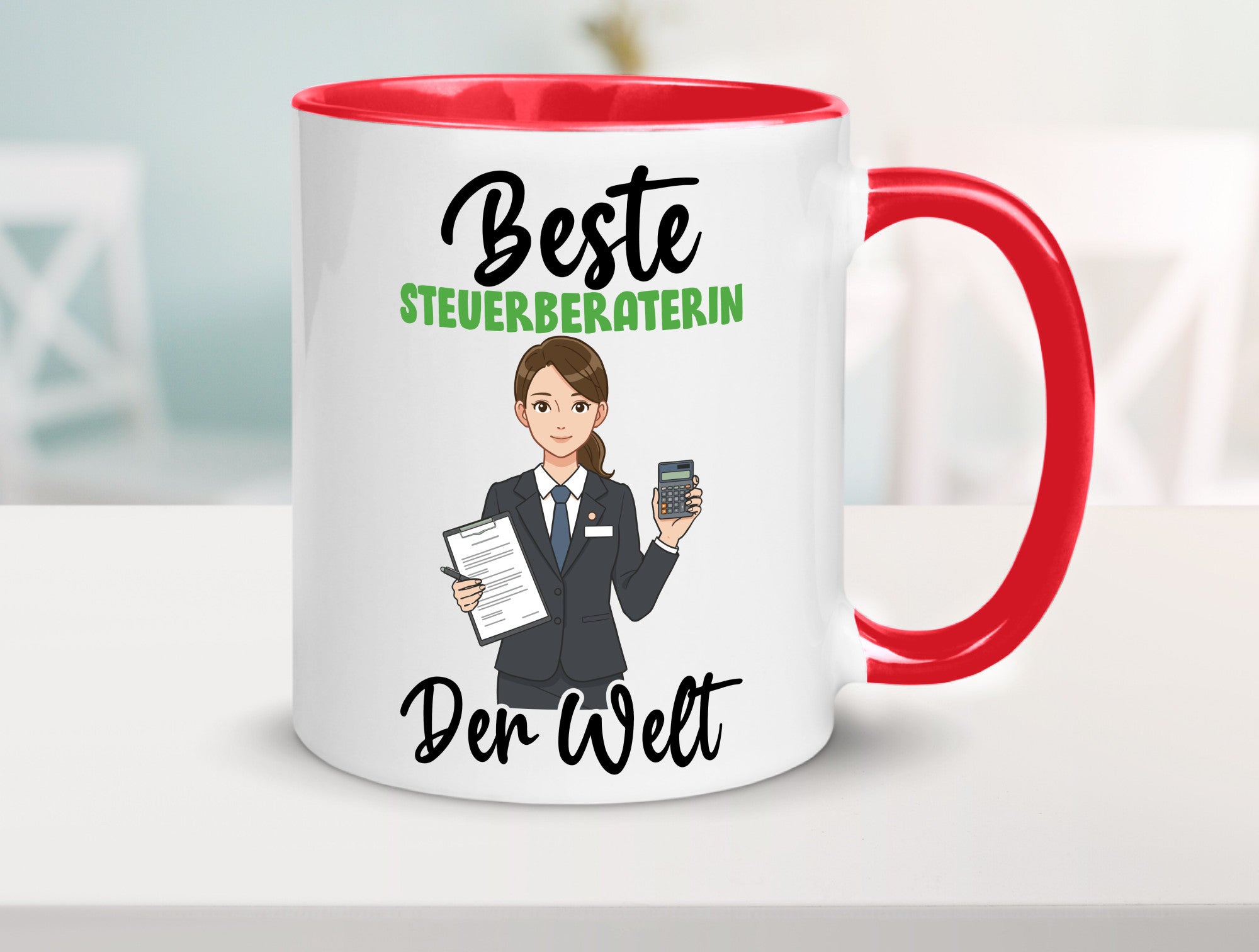 Beste Steuerberaterin | Steuer Beratung v2 Geschenkidee Humor Tasse
