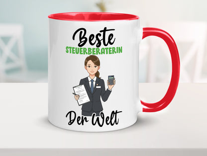 Beste Steuerberaterin | Steuer Beratung v2 Geschenkidee Humor Tasse