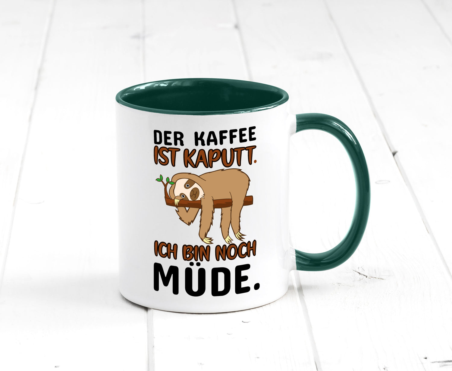 Der Kaffee ist kaputt v2 Geschenk Humor Geschenkidee lustiger Spruch Tasse