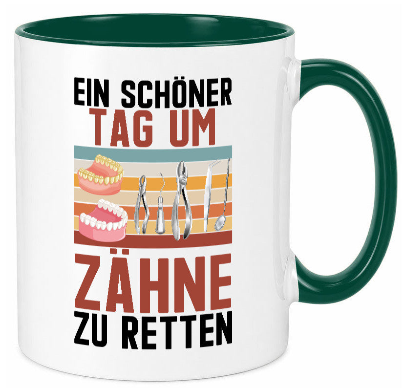 Ein schöner Tag um zähne zu retten | Zahnarzt Geschenk Humor Geschenkidee