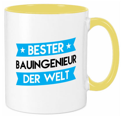 Bester Bauingenieur | Ingenieur lustig Humor Geschenkidee Geschenk Tasse