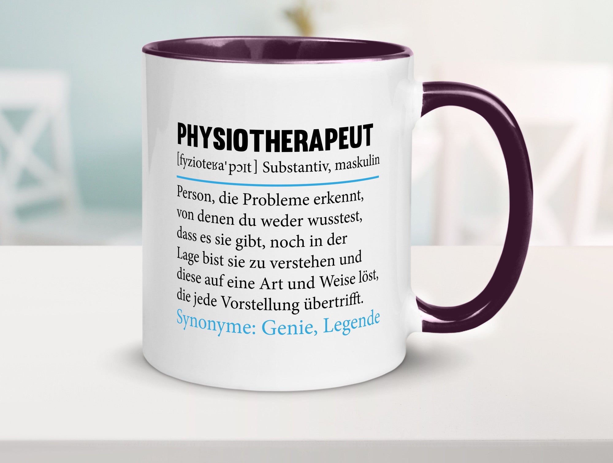 Physiotherapeut | Beruf Spruch Text lustig v2 Humor Arbeit Kollegen Büro