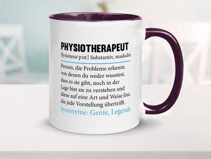 Physiotherapeut | Beruf Spruch Text lustig v2 Humor Arbeit Kollegen Büro