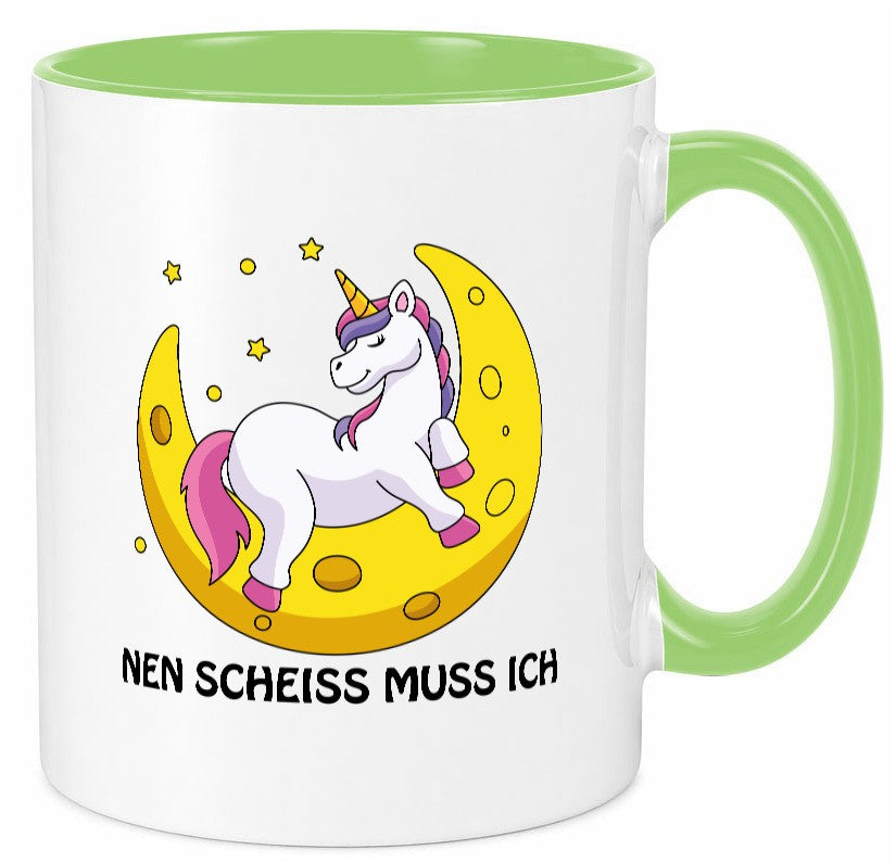 Nen Scheiss muss ich Geschenkidee Humor Tasse