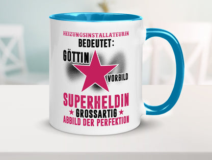 Bedeutung von Heizungsinstallateurin | Heizung Humor Geschenkidee Tasse