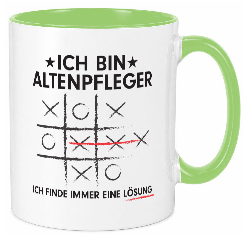 Lösung finden: Altenpfleger | Pflegepersonal v2 lustiger Spruch Geschenk Humor