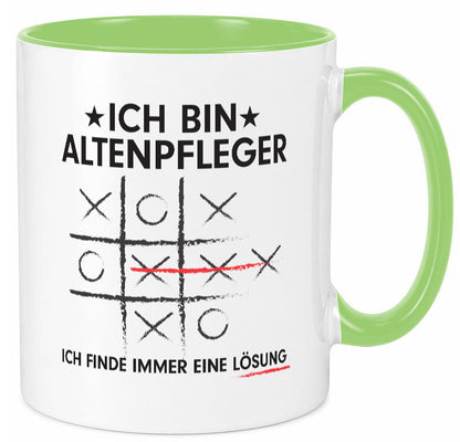 Lösung finden: Altenpfleger | Pflegepersonal v2 lustiger Spruch Geschenk Humor