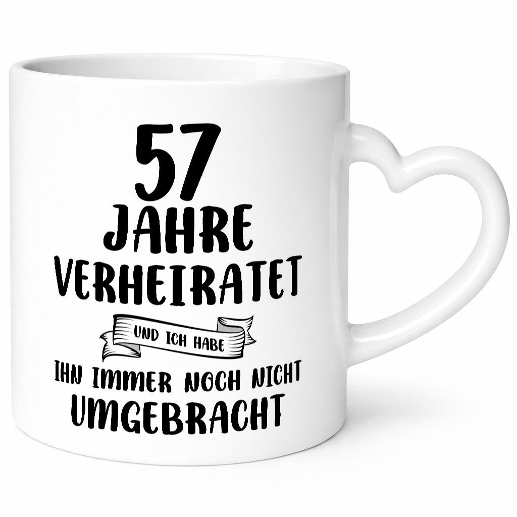 57 Jahre Verheiratet, immer noch am Leben! Humor Geschenkidee Tasse