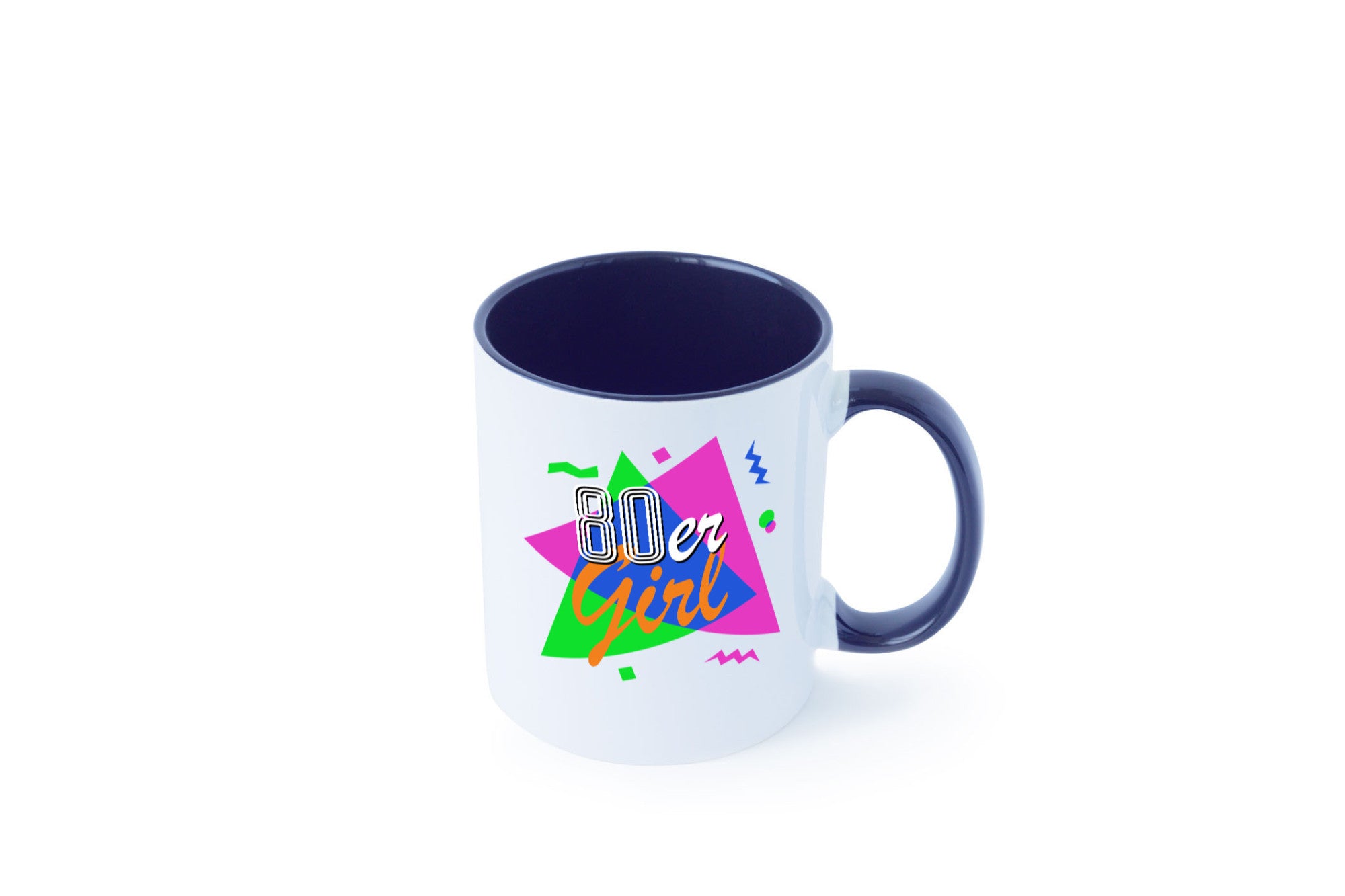 80er Girl - Jahre bunt + verrückt retro Humor Geschenkidee Tasse