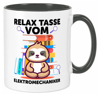 Relax Tasse: Elektromechaniker | Mechaniker Geschenk Humor Geschenkidee