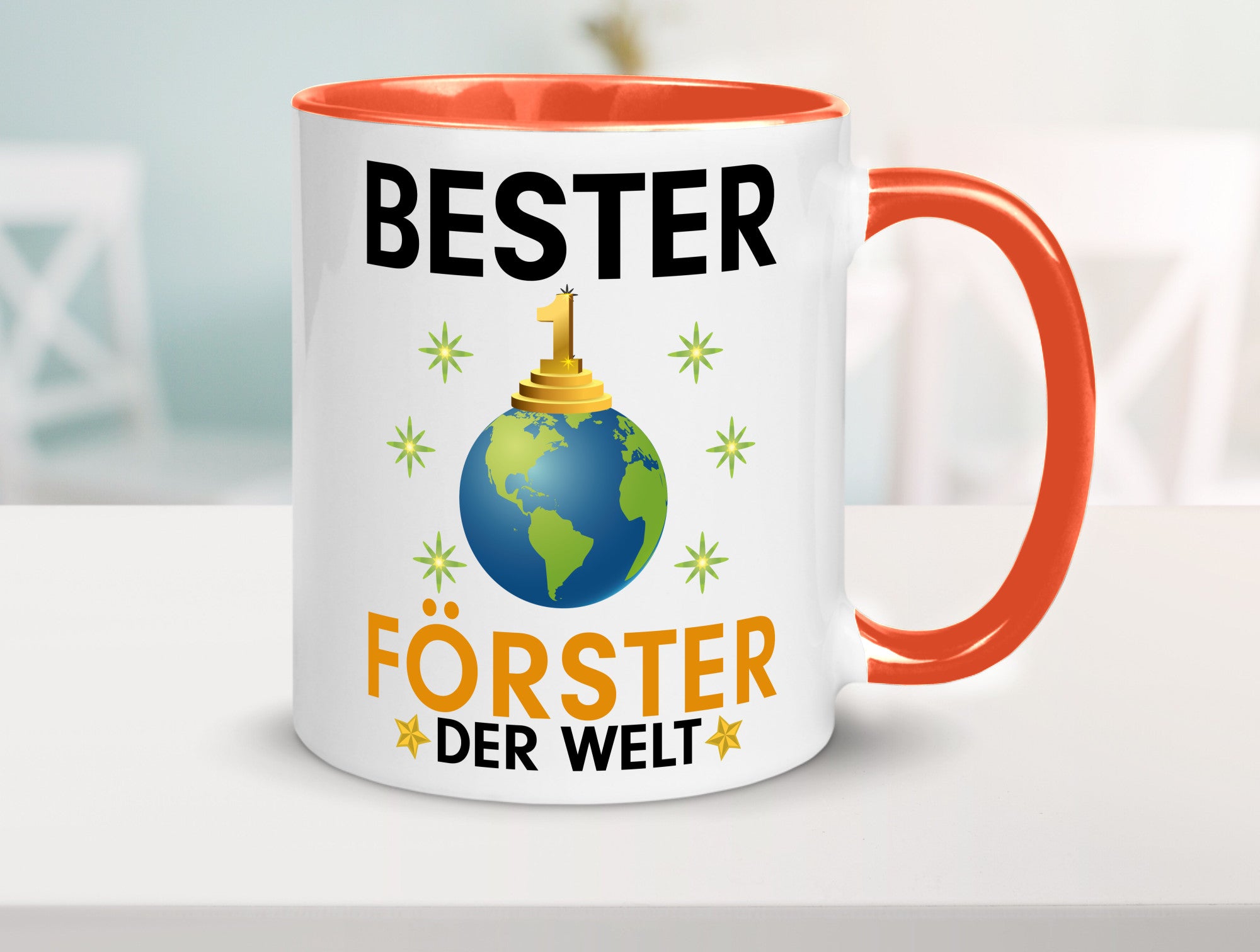 Welt Bester Förster | Forst Arbeit Geschenk Kollegen Büro lustiger Spruch Tasse