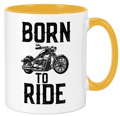 Born to ride | Biker Tasse Motorradfahrer Motorrad lustiger Spruch Geschenk