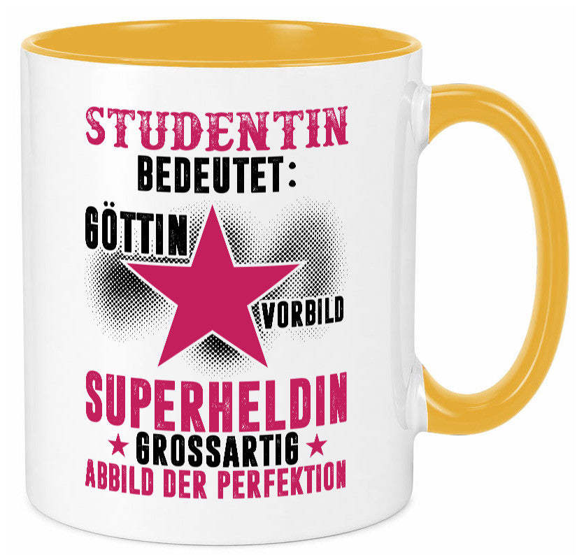 Bedeutung von Studentin | Uni Studium Universität Geschenkidee Humor Tasse
