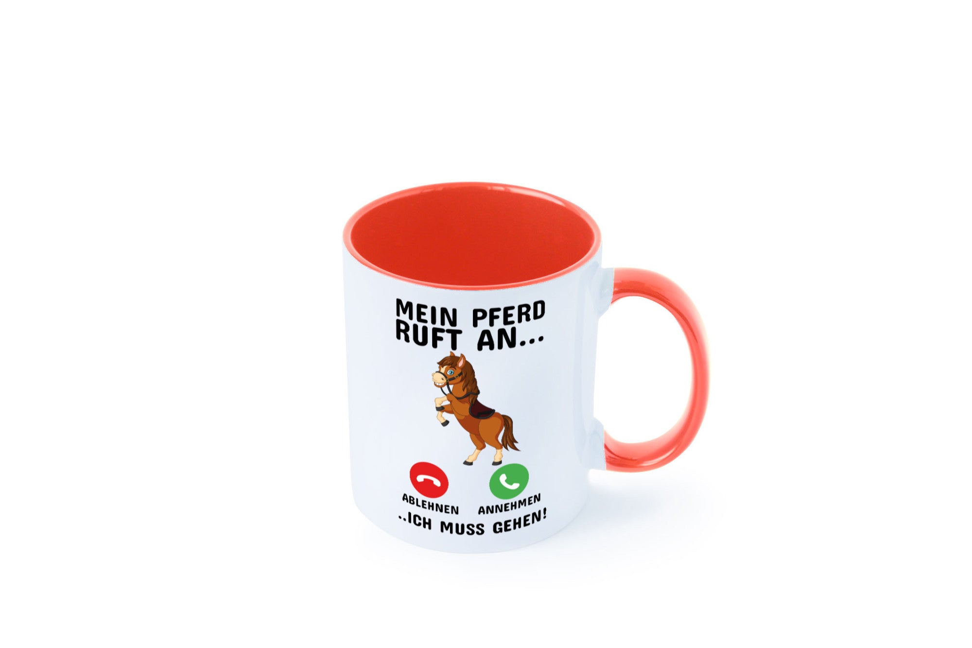 Mein Pferd ruft an Humor Geschenkidee Tasse