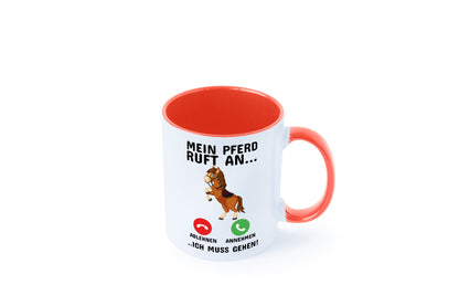 Mein Pferd ruft an Humor Geschenkidee Tasse
