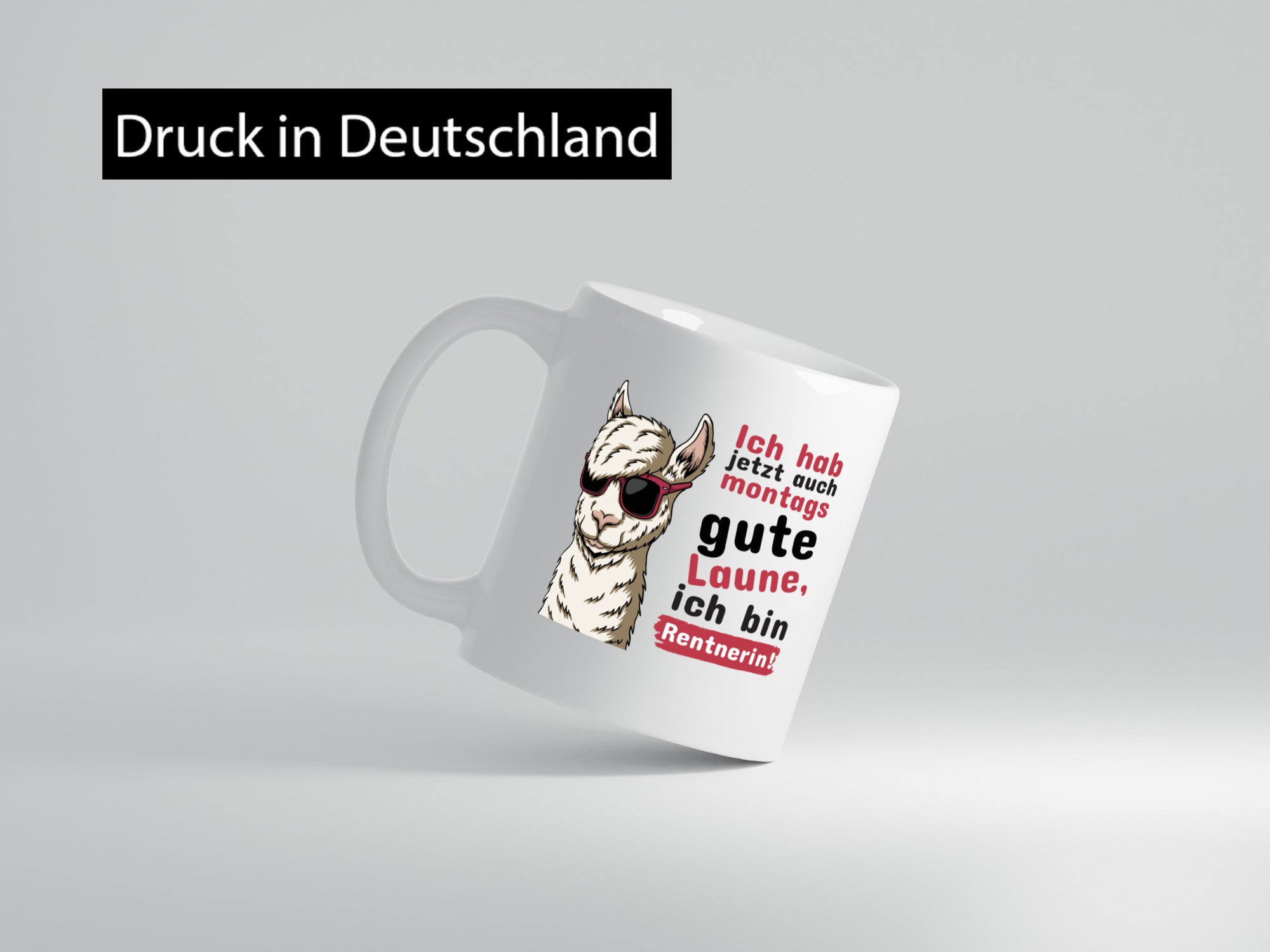 Rentnerin | Alpaka Montags Tasse Pensionierung lustiger Spruch Geschenk