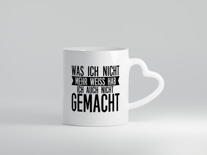 Was ich nicht mehr weiß | Hangover Party Vergesslichkeit Humor Geschenkidee