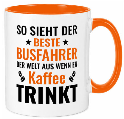 Kaffee trinkt: Busfahrer | Berufsfahrer Fahrer Geschenk Arbeit Kollegen Büro