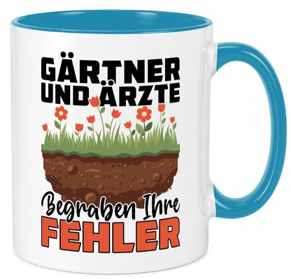 Gärtner und Ãrzte begraben ihre probleme | Humor Geschenkidee Tasse