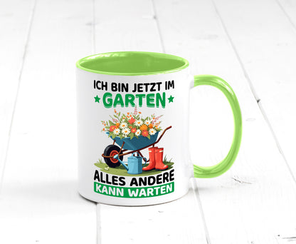 Im Garten alles andere kann warten | Gärtner Gartenarbeit Geschenk Arbeit