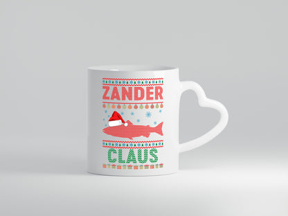 Zander Claus | Weihnachten Ugly Christmas Angler v2 Geschenkidee Humor Tasse