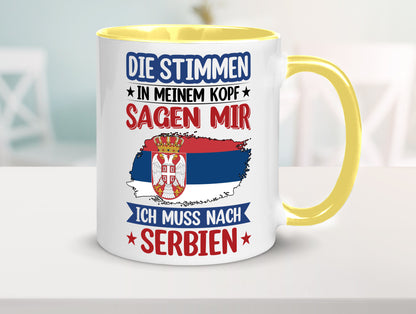 Serbien | Urlaub Stimmen in meinem Kopf Traumland v2 Geschenk Humor