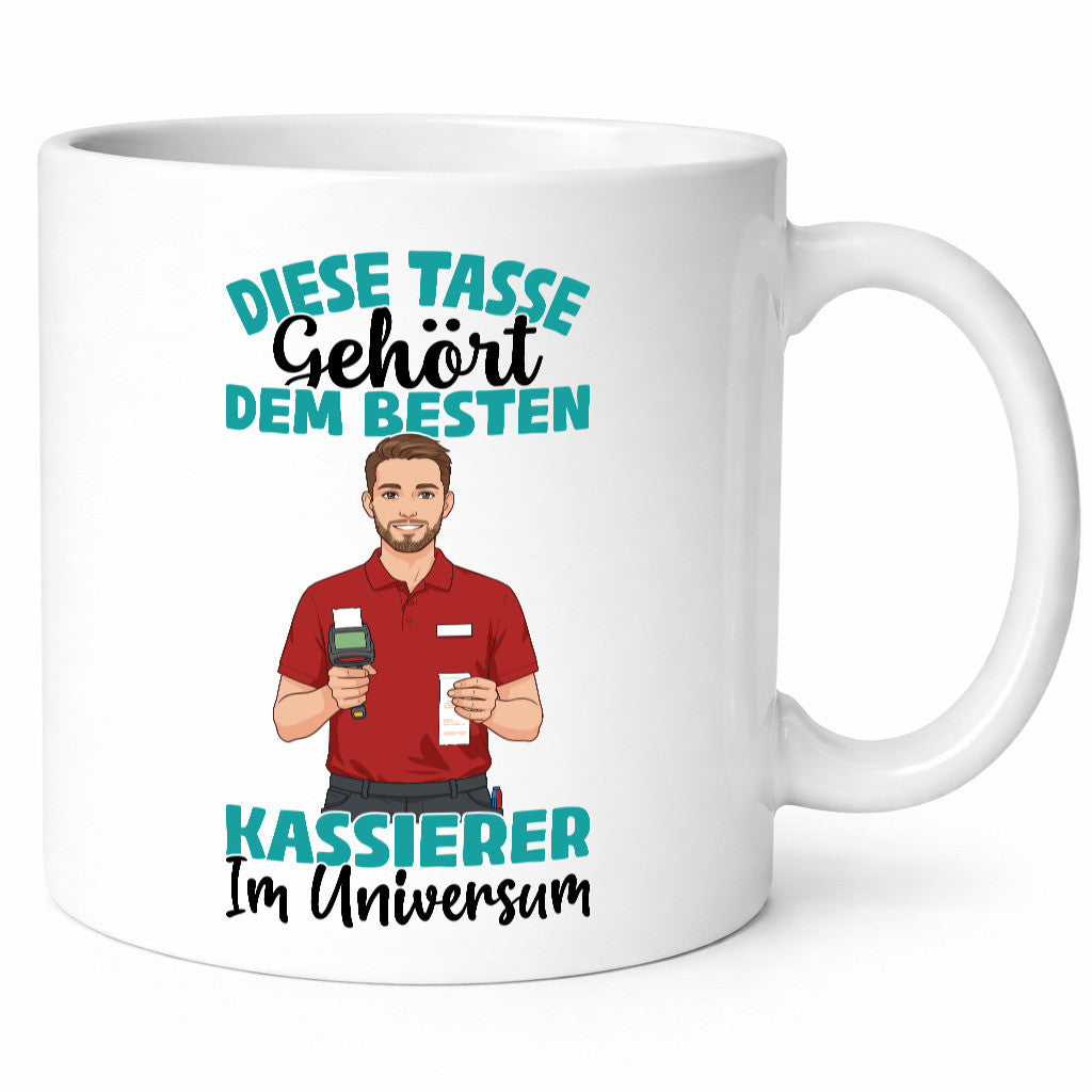 Im Universum: Kassierer Geschenk Humor Geschenkidee lustiger Spruch Tasse