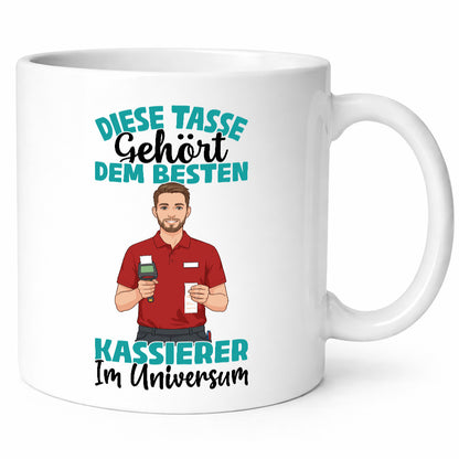 Im Universum: Kassierer Geschenk Humor Geschenkidee lustiger Spruch Tasse