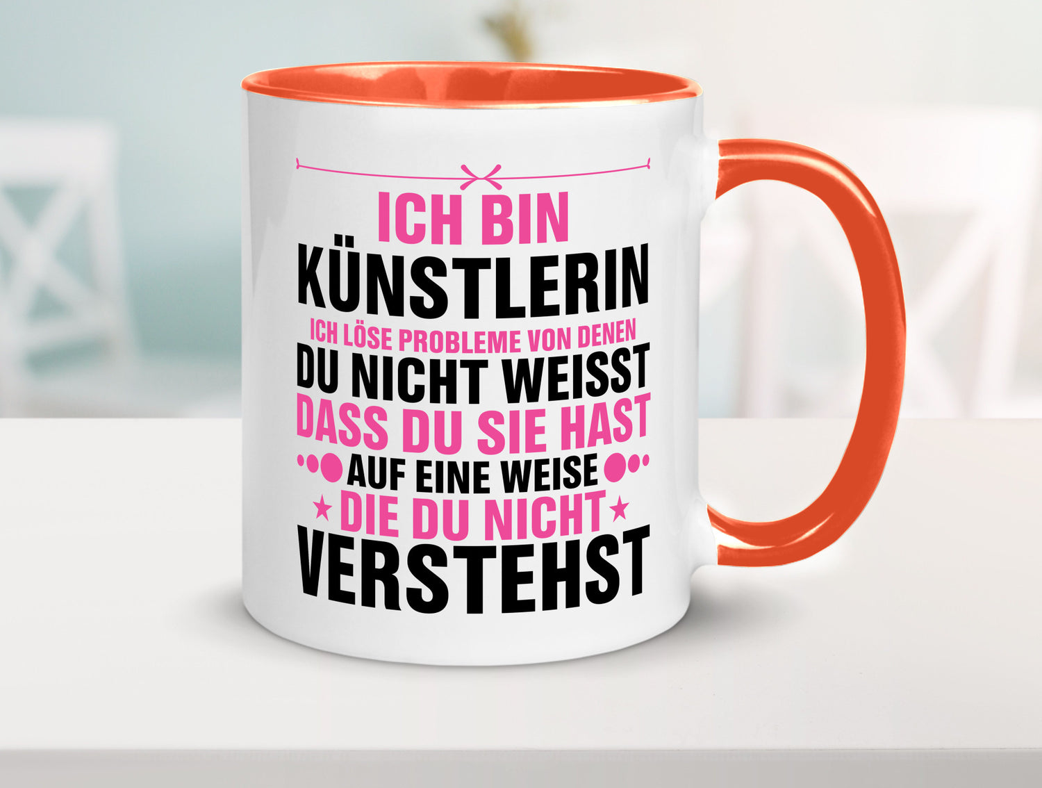 Löse Probleme: Künstlerin | Kunst v2 Geschenkidee Humor Tasse
