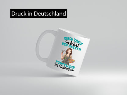 Im Universum: Künstlerin | Kunst lustig Humor Geschenkidee Geschenk Tasse