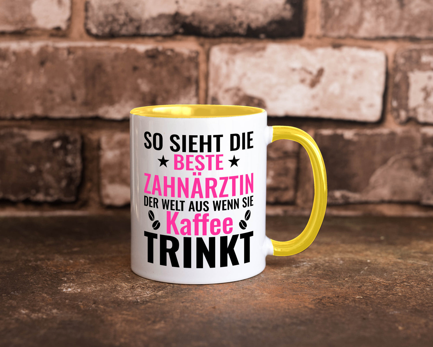 Kaffee trinkt: Zahnärztin | Zahnmedizin Beruf Geschenk Arbeit Kollegen Büro