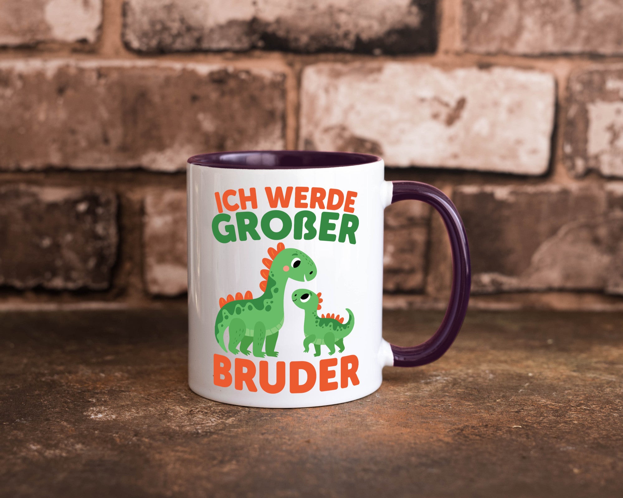Ich werde Großer Bruder | Dino Brudersaurus lustig Humor Geschenkidee Geschenk