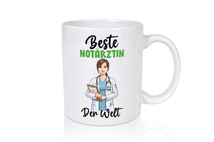 Beste Notärztin | Ärztin v2 lustiger Spruch Geschenk Humor Geschenkidee Tasse