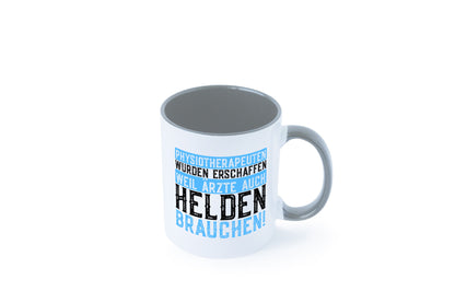 Physiotherapeut | Helden Therapeutin lustiger Spruch Humor Geschenkidee Tasse