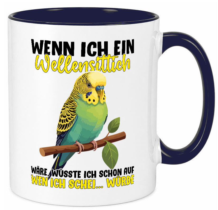 Wellensittich | Vogelbesitzer Humor Geschenkidee Tasse