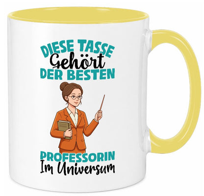 Im Universum: Professorin | Uni Universität lustiger Spruch Geschenk Humor Tasse