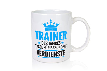Besonderer Verdienst: Trainer | Verein Sport lustig Humor Geschenkidee Geschenk
