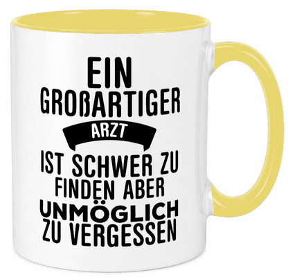 Großartiger Arzt | Dankeschön Tasse schöner Spruch Humor Geschenkidee