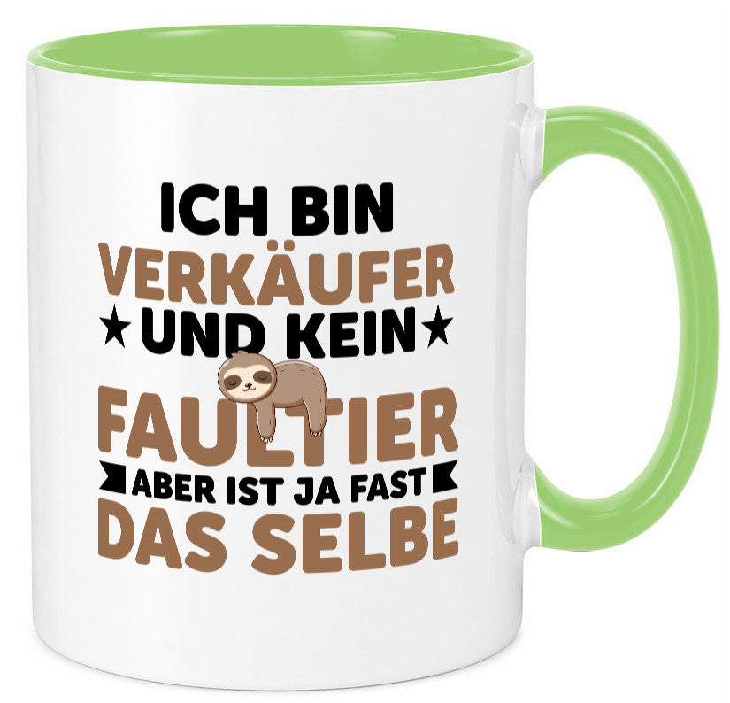 Ich bin kein Faultier: Verkäufer | Kollege Verkaufsjob v2 lustig Arbeit