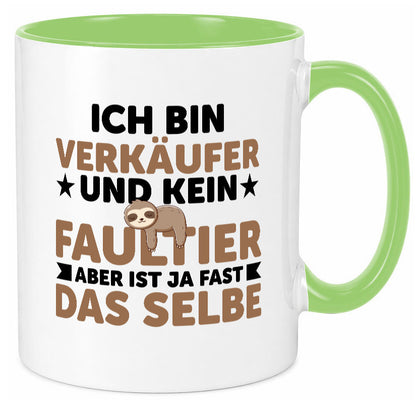 Ich bin kein Faultier: Verkäufer | Kollege Verkaufsjob v2 lustig Arbeit