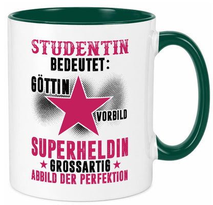 Bedeutung von Studentin | Uni Studium Universität Geschenkidee Humor Tasse