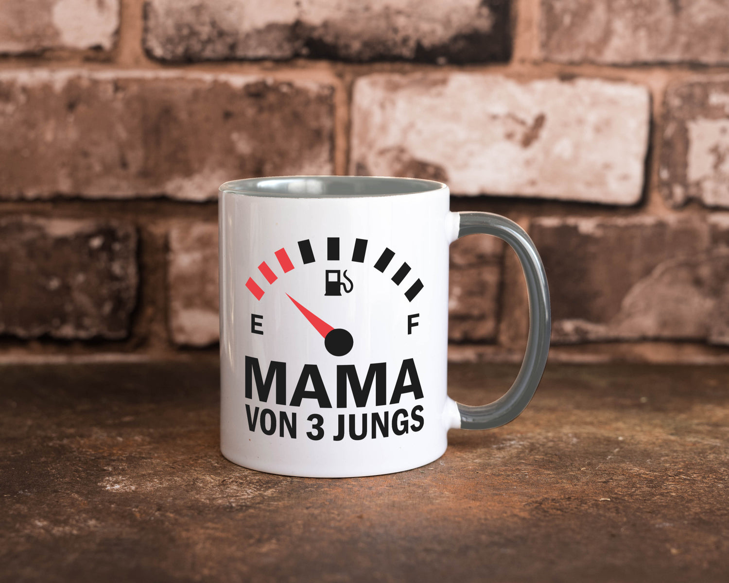 Mama von 3 Jungs | Muttertag Geschwister lustiger Spruch Geschenk Familie