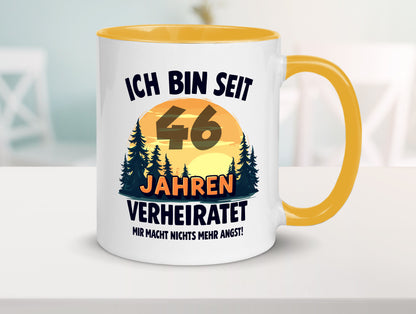 Ich bin Verheiratet | 46. Hochzeitstag Ehepaar Geschenkidee Humor Tasse