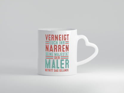 Verneigt euch: Maler | Malerei lustiger Spruch Geschenk Humor Geschenkidee Tasse