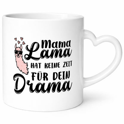 Mama Lama hat keine Zeit für Drama | Muttertag lustiger Spruch Geschenk Familie