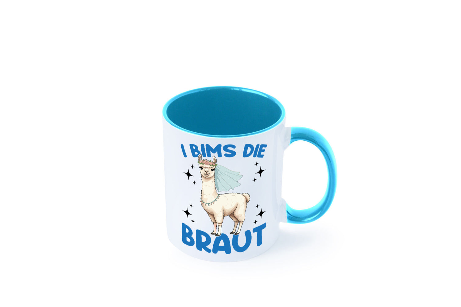 I Bims die Braut | Lama JGA Hochzeit lustig Humor Geschenkidee Geschenk Tasse